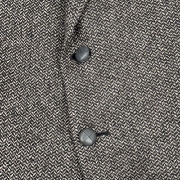 VTG Hunt Valley Mens 48R Wool Herringbone Tweed Blazer Elbow Patch Sport Coat - Picture 8 of 16